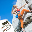 VEVOR Vertical Lifeline Assembly, 0.55'' x 25' Fall Protection Rope with 30 KN Breaking Tension, Polyester Roofing Rope with Steel Snap Hooks, Rope Grab, and Shock Absorber, ANSI Compliant