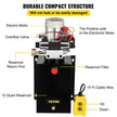 VEVOR Hydraulic Power Unit 12 Volt Dump Trailer Hydraulic Pump Double Acting 12 Quart Hydraulic Pump Electric Hydraulic Cylinder Pump with Brass Pressure Gauge for Dump Trailer Lift Gates & Trucker