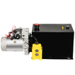 VEVOR Hydraulic Power Unit 12 Volt Dump Trailer Hydraulic Pump Double Acting 12 Quart Hydraulic Pump Electric Hydraulic Cylinder Pump with Brass Pressure Gauge for Dump Trailer Lift Gates & Trucker