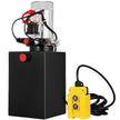 VEVOR Hydraulic Pump Double Acting Hydraulic Power Unit 12V DC Dump Trailer Pump 3200PSI Hydraulic Power Unit for Dump Trailer Car Lifting (12 Quart, Steel/Double Acting)