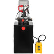 VEVOR Hydraulic Pump Double Acting Hydraulic Power Unit 12V DC Dump Trailer Pump 3200PSI Hydraulic Power Unit for Dump Trailer Car Lifting (12 Quart, Steel/Double Acting)