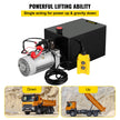 VEVOR Single Acting 15 Quart Hydraulic Pump 12V DC Hydraulic Power Unit 3.75 Gallon Dump Trailer Pump Steel Hydraulic Power Unit