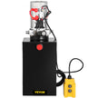 VEVOR Single Acting 15 Quart Hydraulic Pump 12V DC Hydraulic Power Unit 3.75 Gallon Dump Trailer Pump Steel Hydraulic Power Unit