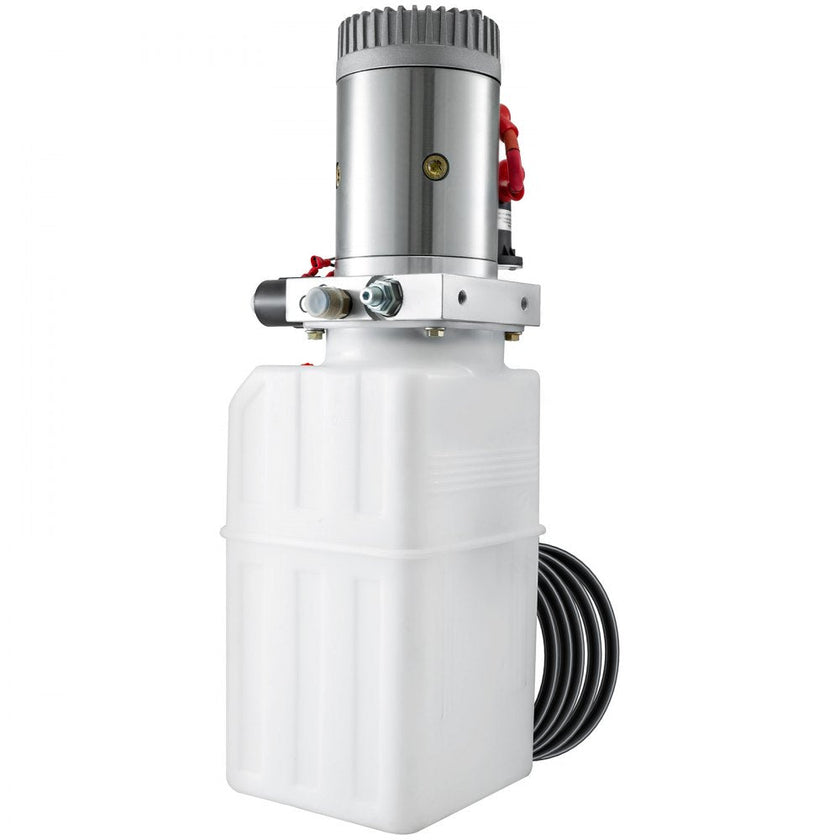VEVOR 6 Quart Hydraulic Pump Hydraulic Power Unit (Plastic, 6 Quart/Double Action)