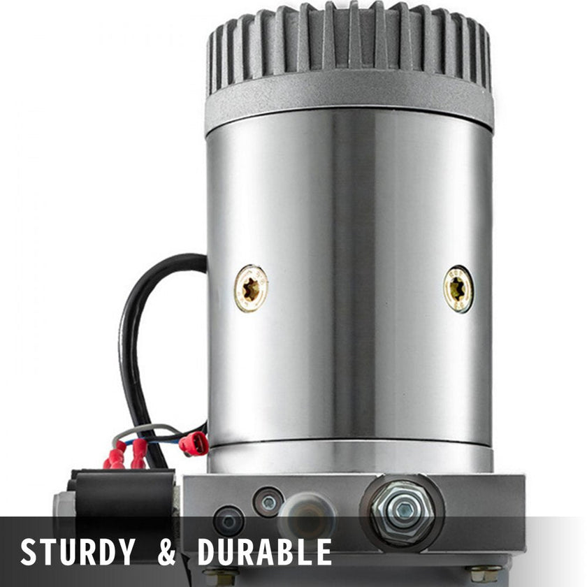 VEVOR 6 Quart Hydraulic Pump Hydraulic Power Unit (Plastic, 6 Quart/Double Action)