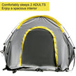 VEVOR Truck Tent 6.5’, Truck Bed Tent, Pickup Tent for Full Size Truck, Waterproof Truck Camper, 2-Person Sleeping Capacity, 2 Mesh Windows, Easy To Setup Truck Tents For Camping, Hiking, Fishing