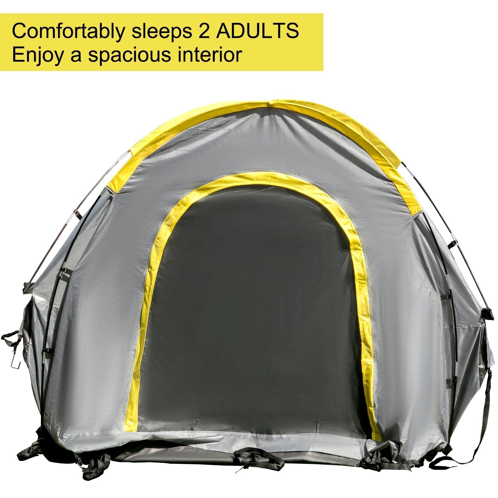 VEVOR Truck Tent 6.5’, Truck Bed Tent, Pickup Tent for Full Size Truck, Waterproof Truck Camper, 2-Person Sleeping Capacity, 2 Mesh Windows, Easy To Setup Truck Tents For Camping, Hiking, Fishing