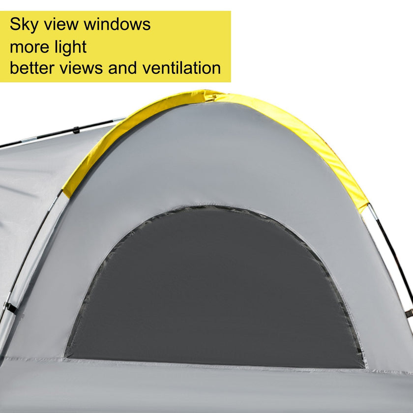 VEVOR Truck Tent 6.5’, Truck Bed Tent, Pickup Tent for Full Size Truck, Waterproof Truck Camper, 2-Person Sleeping Capacity, 2 Mesh Windows, Easy To Setup Truck Tents For Camping, Hiking, Fishing