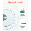 VEVOR Glass Lazy Susan Turntable Dining Table Centerpiece 20 in Rotating Tray