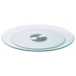 VEVOR Glass Lazy Susan Turntable Dining Table Centerpiece 20 in Rotating Tray