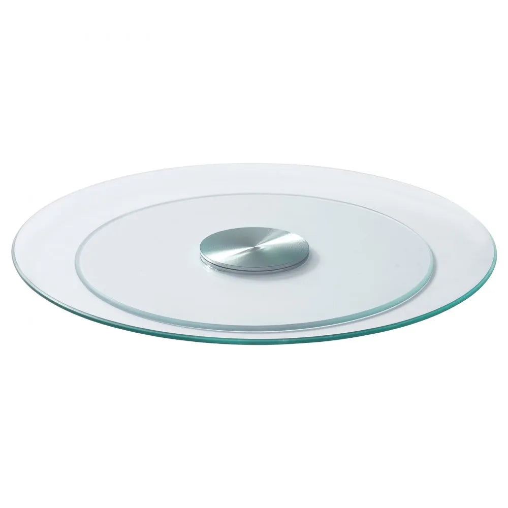 VEVOR Glass Lazy Susan Turntable Dining Table Centerpiece 20 in Rotating Tray
