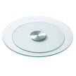 VEVOR Glass Lazy Susan Turntable Dining Table Centerpiece 20 in Rotating Tray