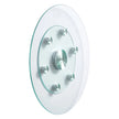 VEVOR Glass Lazy Susan Turntable Dining Table Centerpiece 24 in Rotating Tray