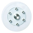 VEVOR Glass Lazy Susan Turntable Dining Table Centerpiece 24 in Rotating Tray