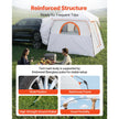 VEVOR Large SUV Tent for 6 Person, 10' x 9' Waterproof Tailgate Camping Tent, PU2000mm 3-Season Car Tent with Mesh Windows & Ventilated Doors