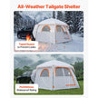 VEVOR Large SUV Tent for 6 Person, 10' x 9' Waterproof Tailgate Camping Tent, PU2000mm 3-Season Car Tent with Mesh Windows & Ventilated Doors