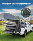 VEVOR Truck Tent 8.0-8.2ft Waterproof PU2000 Truck Bed Camping Tent 2-3 Person