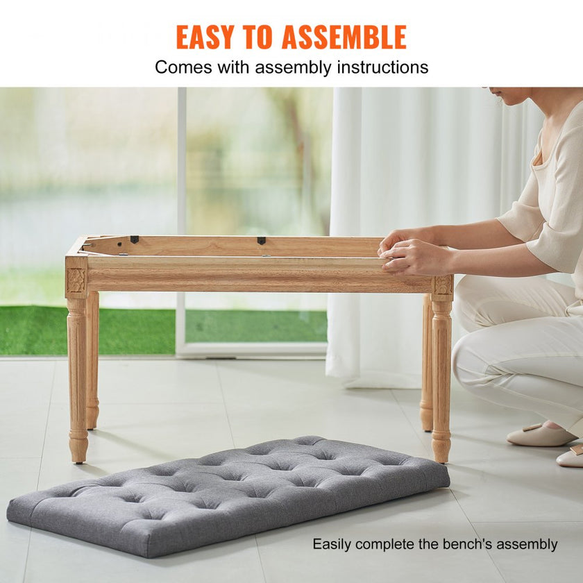 VEVOR Upholstered Bench, 16