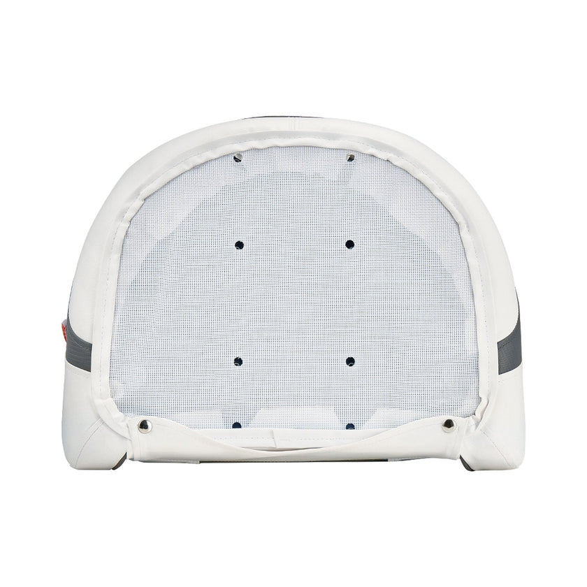 VEVOR Boat Seat High Backrest Flip Up Boat Seat Captain Bucket Seat White & Grey