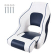 VEVOR Boat Seat Flip-up Seat Bolster Captain Bucket Seat Fishing Pontoon 1 pc