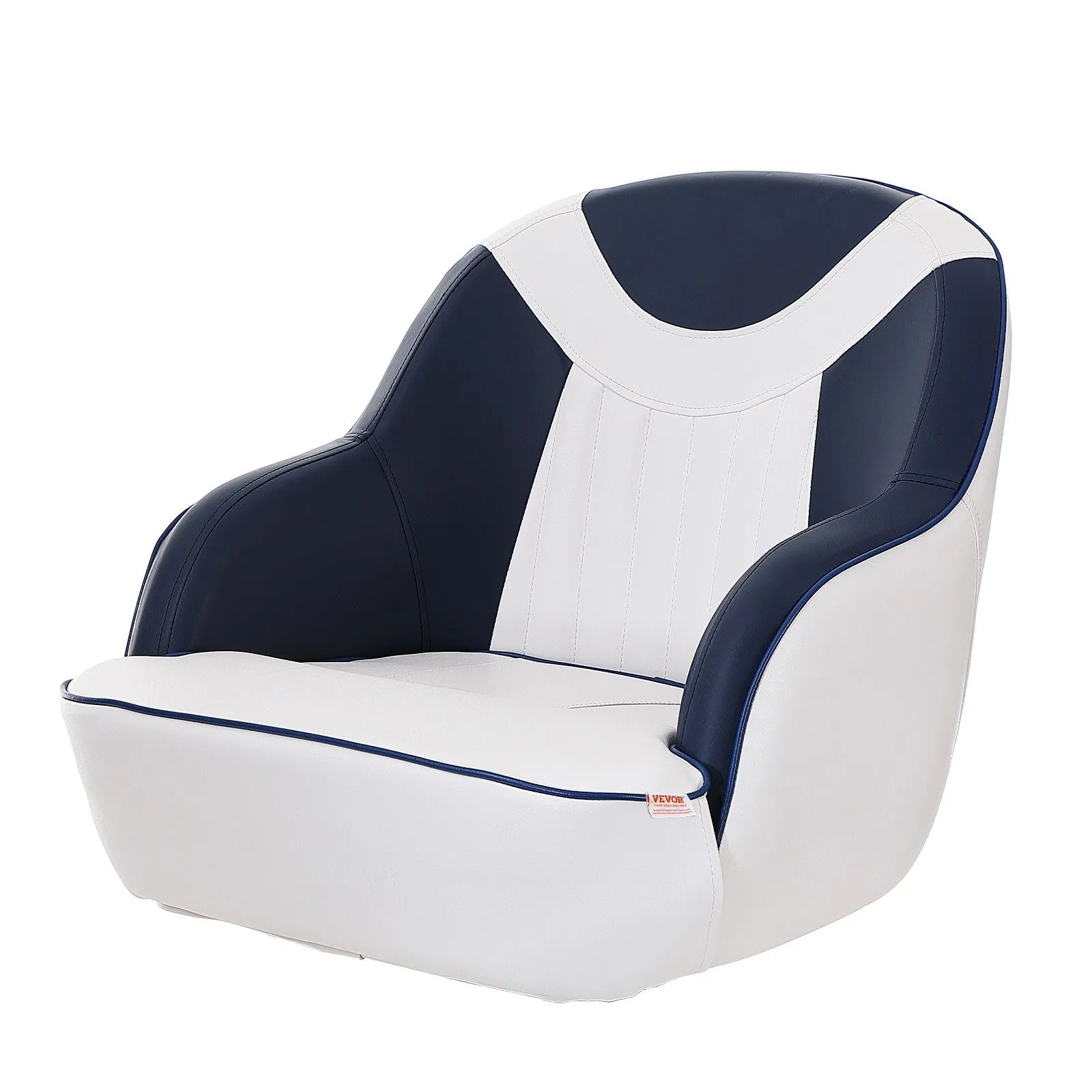 VEVOR Captain Bucket Seat, Pontoon Boat Seat with Thickened Sponge Padding, Boat Captain Chair for Fishing Boat, Sightseeing Boat, Speedboat, Canoe, 1-Piece