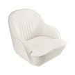 VEVOR Boat Seat Low Backrest PVC Leather Captain Bucket Seat White