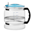 VEVOR 1.1Gal Water Distiller, 0.3Gal/H, 750W Distilled Water Maker Machine 0-99H Timing Set Temp Display, 304 Stainless Steel Countertop Distiller Glass Carafe Cleaning Powder 3 Carbon Packs, Red
