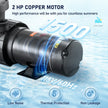 VEVOR Swimming Pool Pump, 2 HP 115 V, 1500 W Speed Pump for Above Ground Pool w/ Strainer Basket, 5400 GPH Max. Flow, Certification of ETL for Security