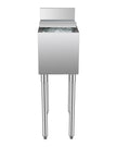VEVOR Commercial Ice Bin 28 L Underbar Ice Bin with Sliding Lid Bottle Holders
