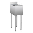 VEVOR Commercial Ice Bin 28 L Underbar Ice Bin with Sliding Lid Bottle Holders