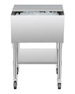 VEVOR Commercial Ice Bin 61.6 L Ice Chest on Wheels with Bottom Storage Tray