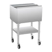 VEVOR Commercial Ice Bin 61.6 L Ice Chest on Wheels with Bottom Storage Tray