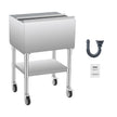 VEVOR Commercial Ice Bin 61.6 L Ice Chest on Wheels with Bottom Storage Tray