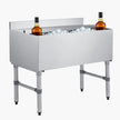 Commercial Ice Bin – 100.7 Qt Stainless Steel Underbar Ice Chest with Sliding Lid – NSF Certified