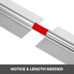 VEVOR PEX Heat Transfer Plates, 100 pcs Box Radiant Heat Transfer Plates, 4 ft Aluminum PEX Heat Transfer Plates, 1/2 inch Heat Transfer Plates Designed for PEX Tubing