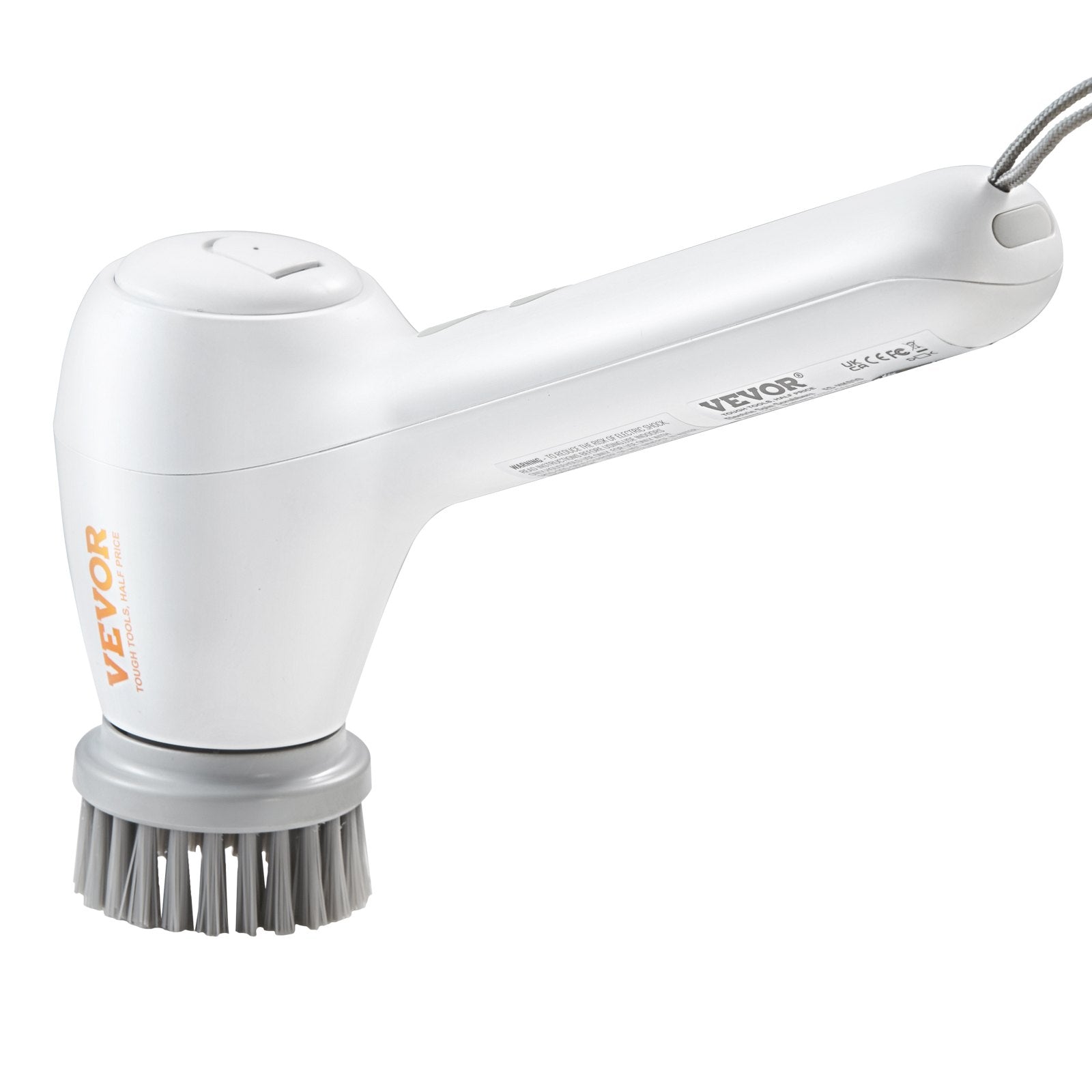 VEVOR Electric Spin Scrubber, Cordless Electric Cleaning Brush with Auto Detergent Dispenser & 2 Adjustable Speeds, Portable Power Shower Scrubber with 5 Replaceable Brush Heads for Bathroom, Tub