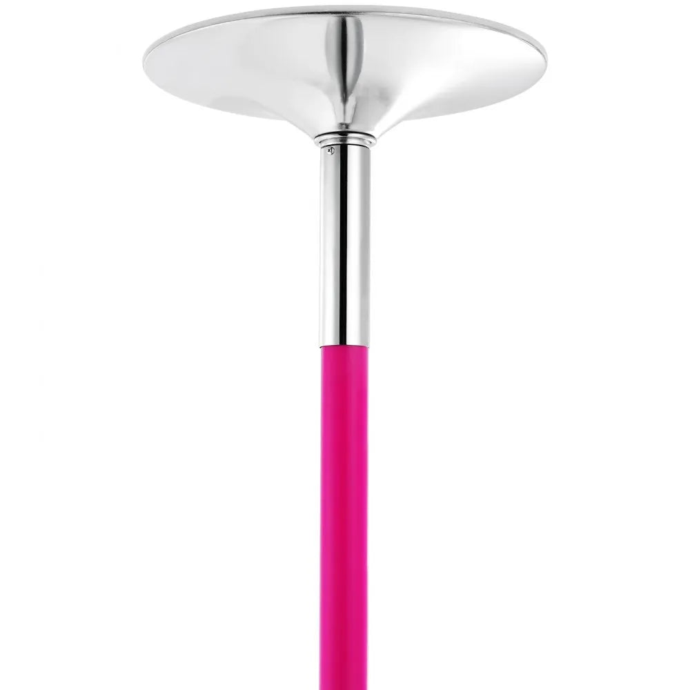 VEVOR Professional Dancing Pole, Spinning Static Dancing Pole Kit, Portable Removable Pole, 40mm Heavy-Duty Stainless Steel Pole, Height Adjustable Fitness Pole, for Exercise Home Club Gym, Pink
