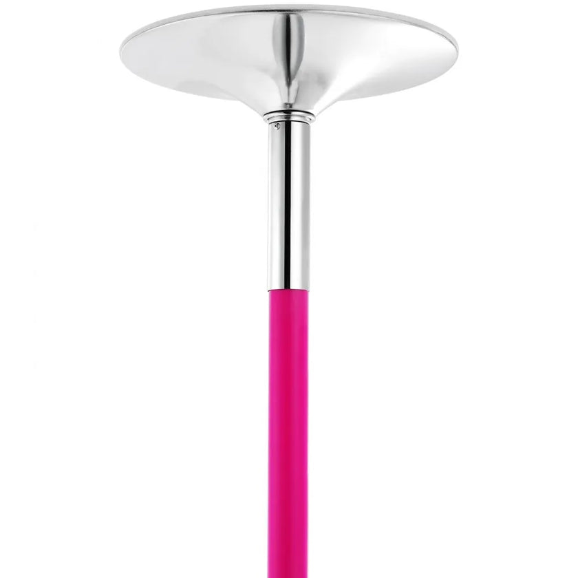 VEVOR Professional Dancing Pole, Spinning Static Dancing Pole Kit, Portable Removable Pole, 40mm Heavy-Duty Stainless Steel Pole, Height Adjustable Fitness Pole, for Exercise Home Club Gym, Pink