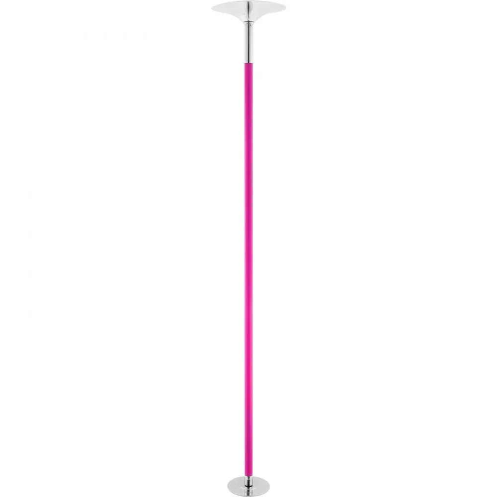 VEVOR Professional Dancing Pole, Spinning Static Dancing Pole Kit, Portable Removable Pole, 40mm Heavy-Duty Stainless Steel Pole, Height Adjustable Fitness Pole, for Exercise Home Club Gym, Pink