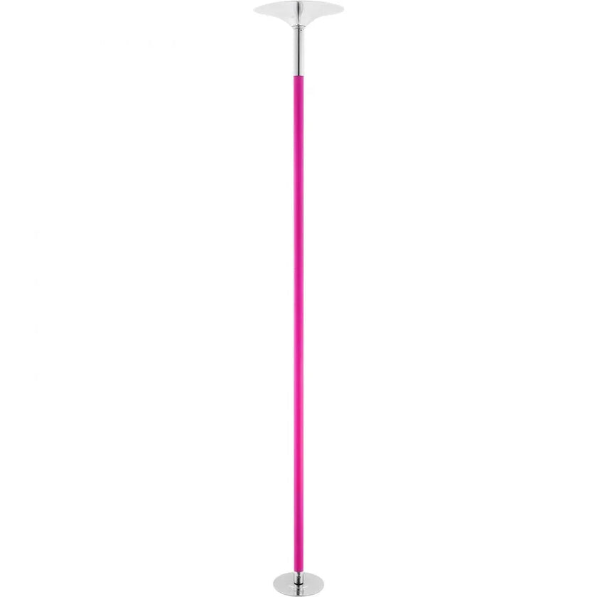 VEVOR Professional Dancing Pole, Spinning Static Dancing Pole Kit, Portable Removable Pole, 40mm Heavy-Duty Stainless Steel Pole, Height Adjustable Fitness Pole, for Exercise Home Club Gym, Pink