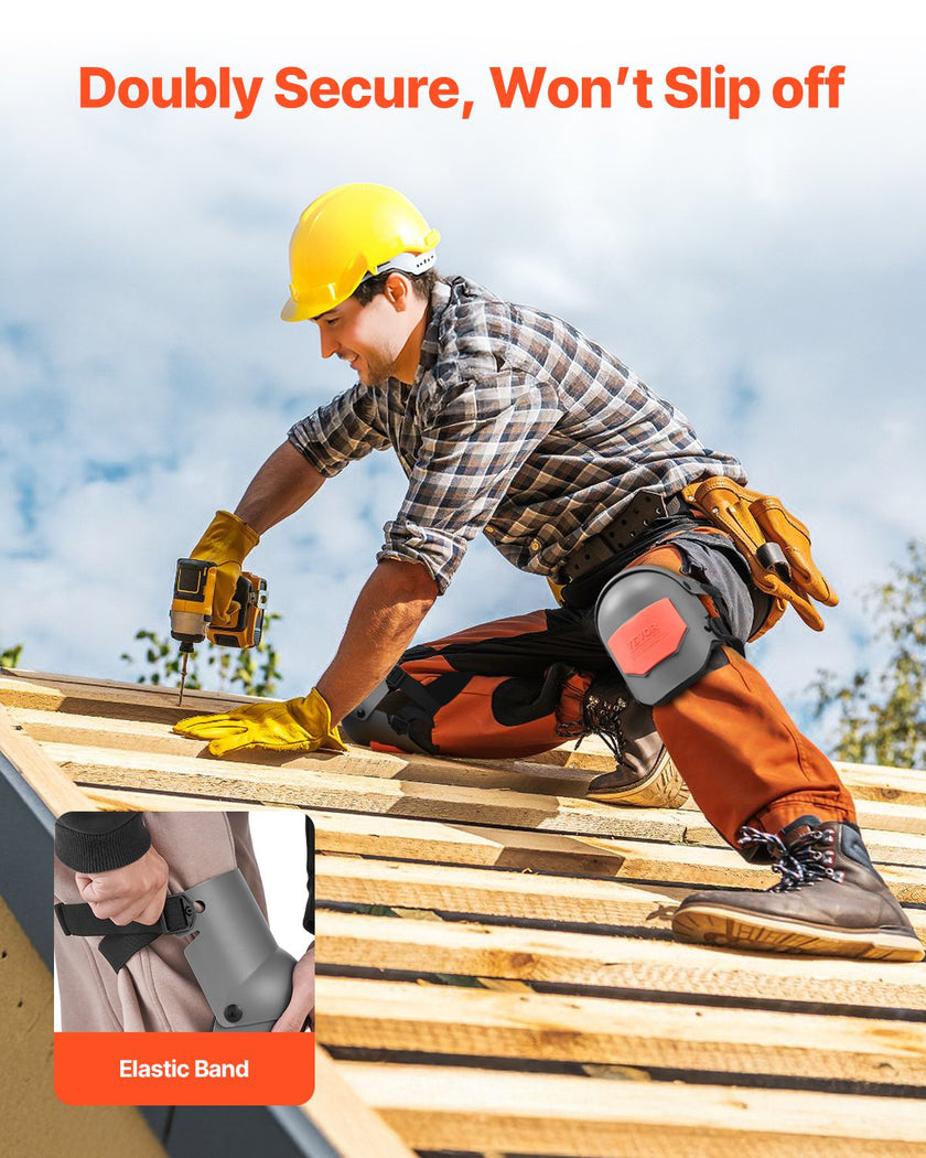 VEVOR Knee Pads for Work Extra Thick for Construction Flooring Cleaning Roofing