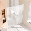 VEVOR Semi-frameless Double Sliding Shower Door SGCC Tempered Glass 1/4