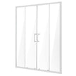 VEVOR Semi-frameless Double Sliding Shower Door SGCC Tempered Glass 1/4