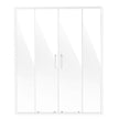 VEVOR Semi-frameless Double Sliding Shower Door SGCC Tempered Glass 1/4