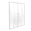 VEVOR Semi-frameless Double Sliding Shower Door SGCC Tempered Glass 1/4