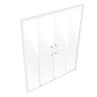 VEVOR Semi-frameless Double Sliding Shower Door SGCC Tempered Glass 1/4