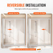 VEVOR Semi-frameless Shower Door 57.7-59