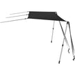 VEVOR T-Top Sun Shade Kit 4\' x 5\', UV-Proof 600D Polyester T-top Extension Kit with Rustproof Steel Telescopic Poles, Waterproof T-Top Shade Kit, Easy to Assemble for T-Tops ? Bimini Top