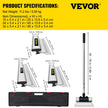 VEVOR Drywall Skimming Blade Putty Knife Combo 10/24/32in Trowel Tool w/ Handle