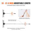 VEVOR Drywall Skimming Kit, Handle + Fixator Smoothing Knife Accessory, Professional Skim Coat Tools For Drywall, Wipe/Drywall Knife, for Gyprock / WallBoard / Plasterboard (No Blade)